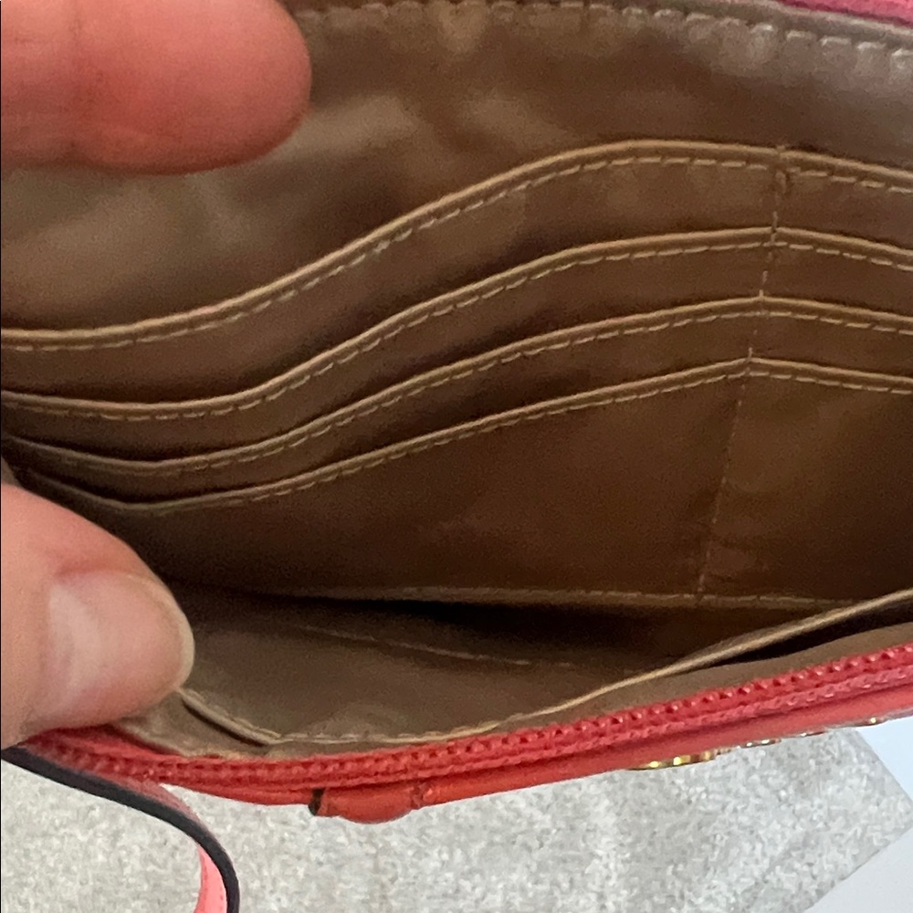 Coach Coral Leather Wristlet - Picture 6 of 8
